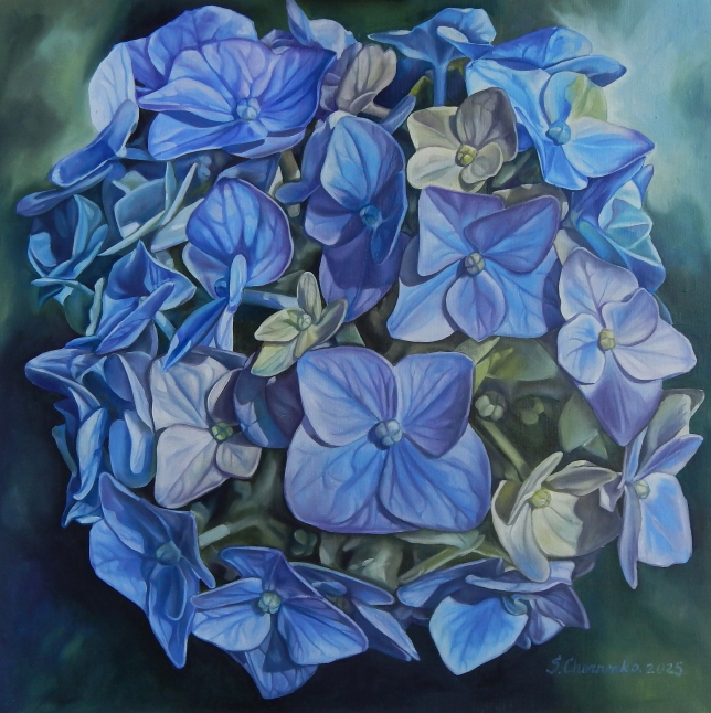 Painting for sale online - Blue Hydrangea