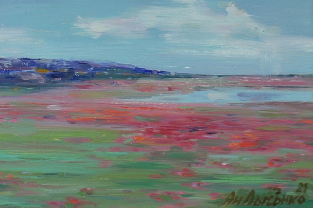 Painting for sale online - Poppy field
