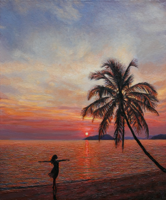 Painting for sale online - Tropical sunset