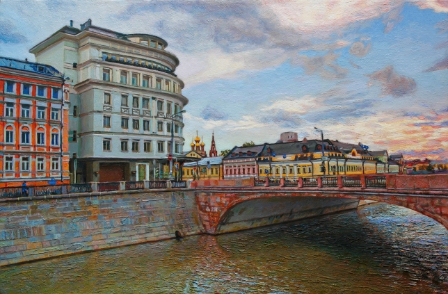 Painting for sale online - At the Maly Moskvoretsky Bridge