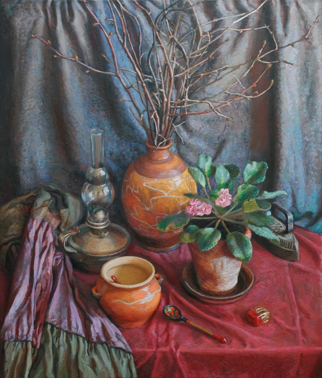 Painting for sale online - Still life with violets