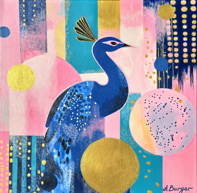 Painting for sale online - Olympic Peacock