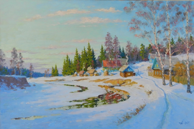 Painting for sale online - Gankovo, evening.