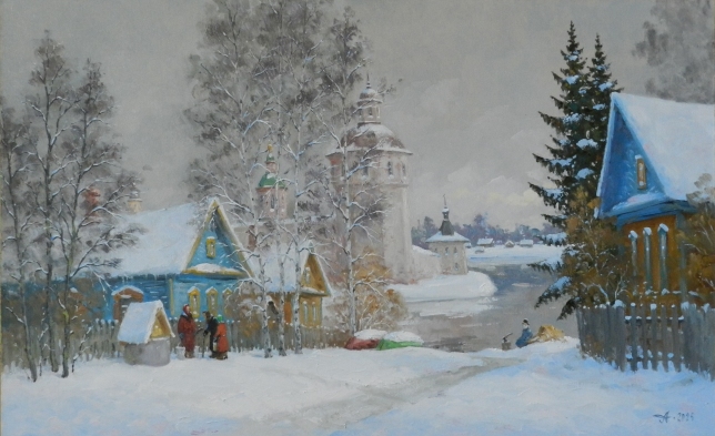 Painting for sale online - Kirillov, lane.