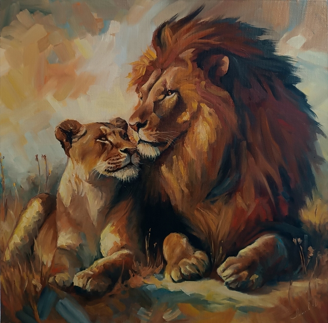 Painting for sale online - Power and grace