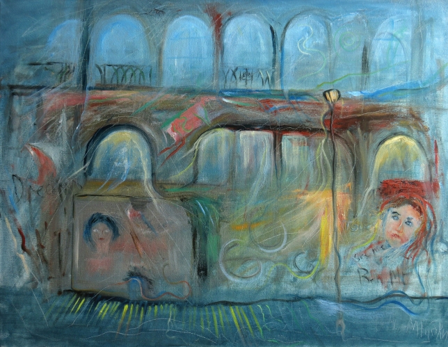 Painting for sale online - House with light from the subconscious 