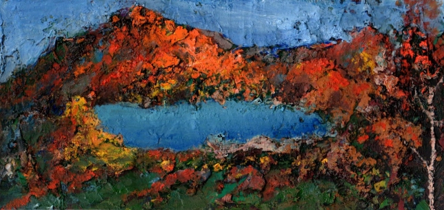 Painting for sale online - The Golden Mountains