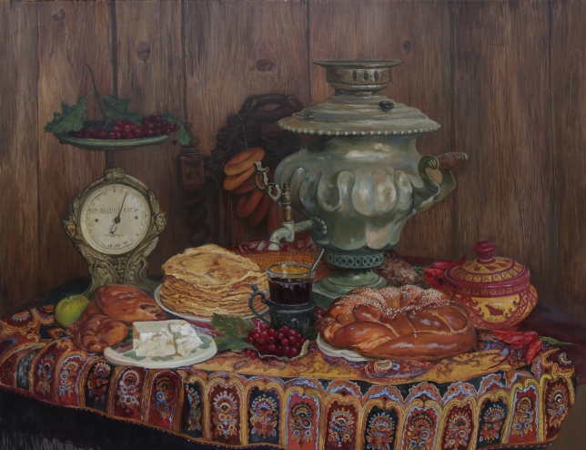 Painting for sale online - Still life with tea
