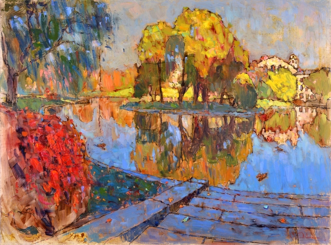 Painting for sale online - Evening in the Garden