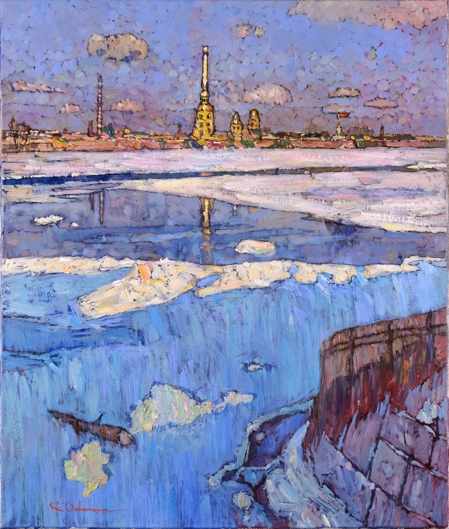 Painting for sale online - Spring at Petropavlovka