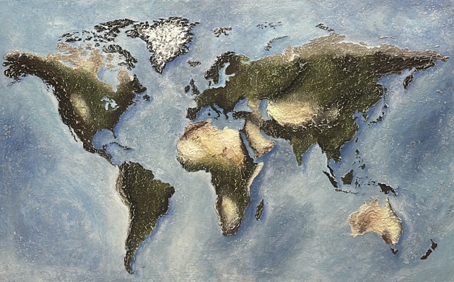Painting for sale online - World Map