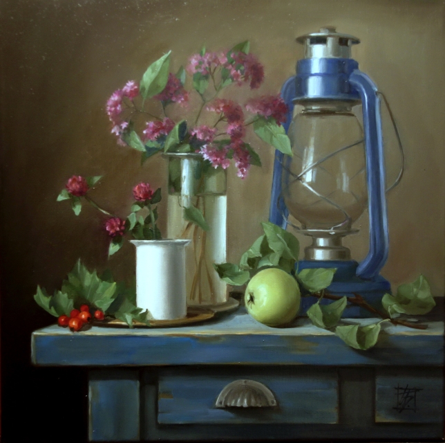 Painting for sale online - Still life with meadowsweet