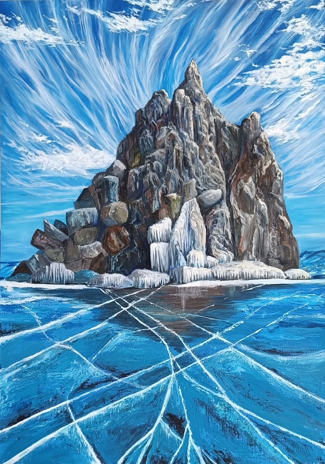 Painting for sale online - Winter Baikal