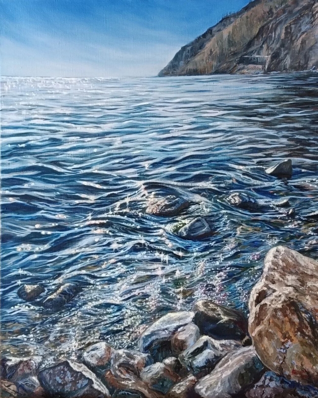 Painting for sale online - Radiant Baikal