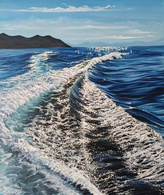 Painting for sale online - Scattering of Baikal stars