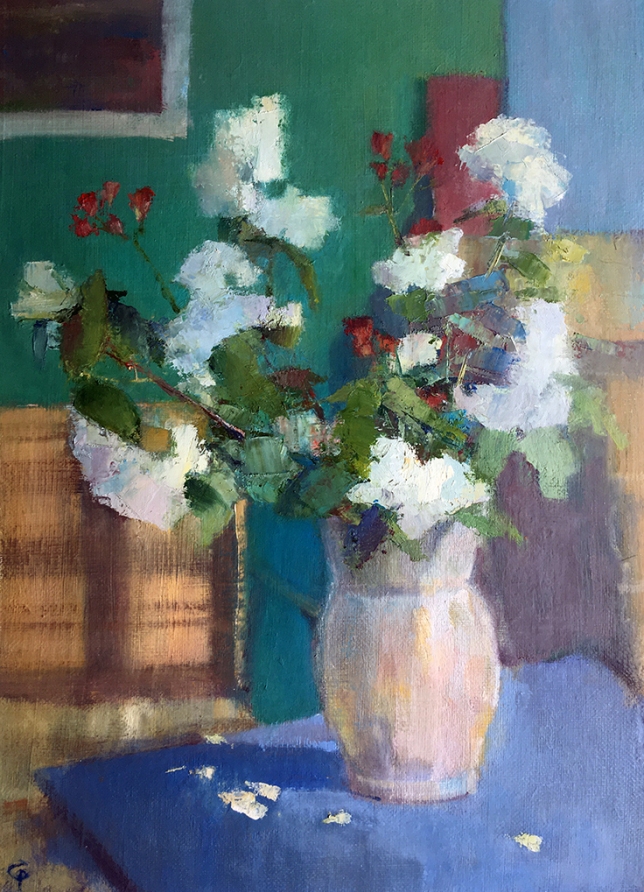 Painting for sale online - Bouquet of jasmine