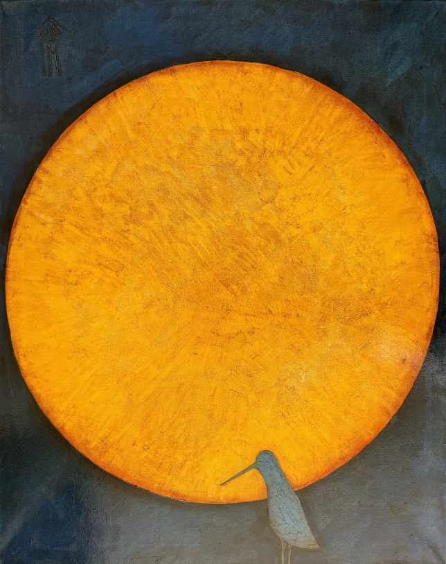 Painting for sale online - Moon and blue sky