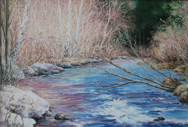 Painting for sale online - Ivanovka River
