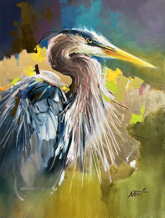 Painting for sale online - Heron