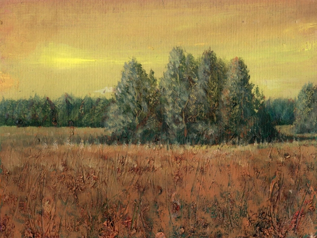 Painting for sale online - Among the Fields. August 8