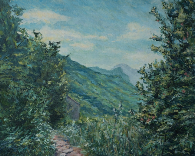Painting for sale online - Stoliv, Montenegro