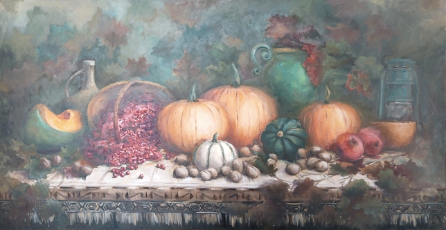 Painting for sale online - Still life with pumpkins