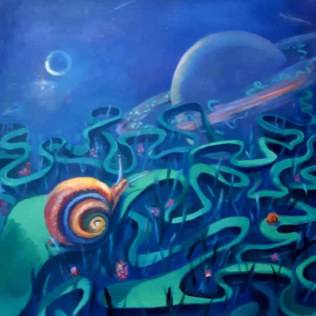 Painting for sale online - The road is mastered by the one who walks it