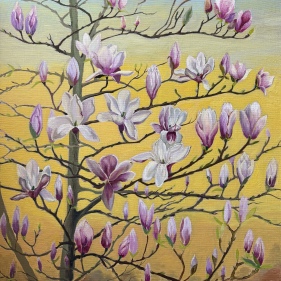 Painting for sale online - Series of works Paradise Garden Magnolias