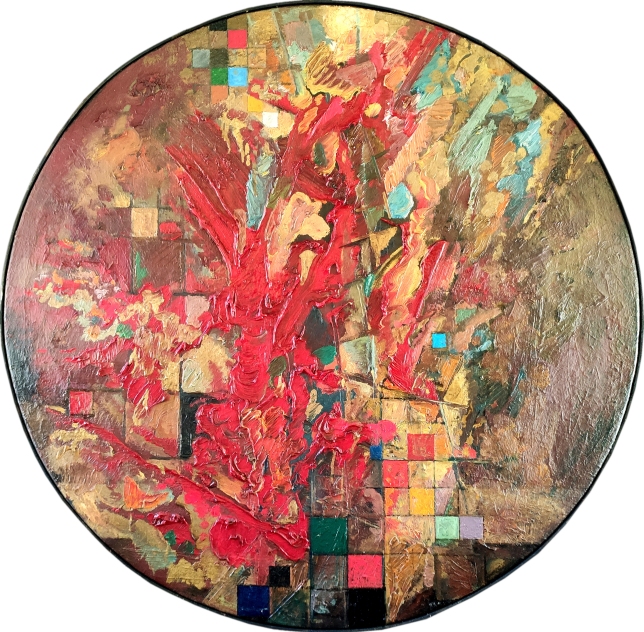 Painting for sale online - Composition with red