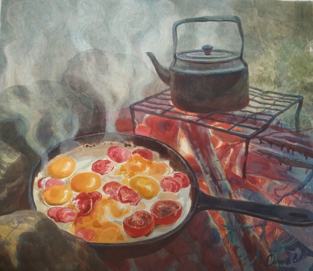 Painting for sale online - Breakfast