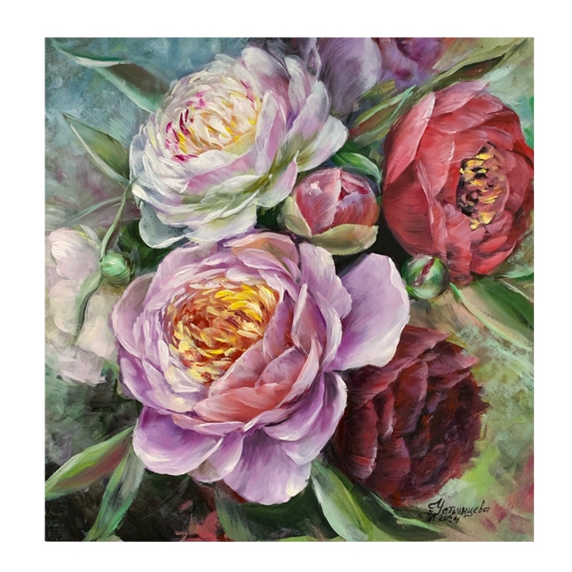 Painting for sale online - The scent of peonies