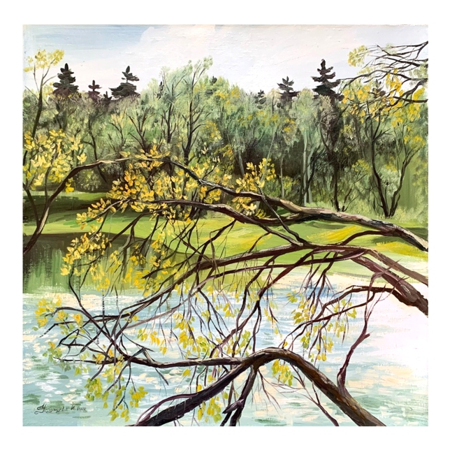 Painting for sale online - Green Coast