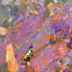 Painting for sale online - Powder rose 