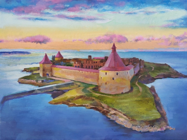 Painting for sale online - Fortress Oreshek