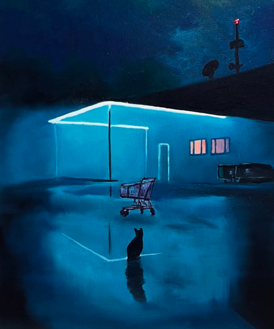 Painting for sale online - Night shop