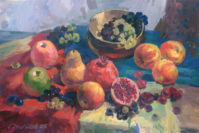 Painting for sale online - Still life with pomegranate