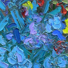 Painting for sale online - Iris and Rose