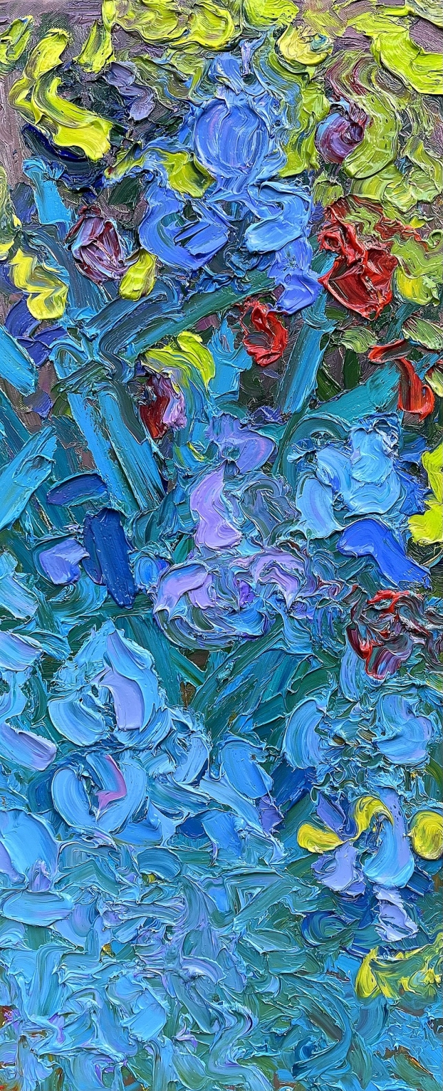 Painting for sale online - Iris and Rose