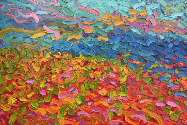 Painting for sale online - 	 A vineyard in the sunshine