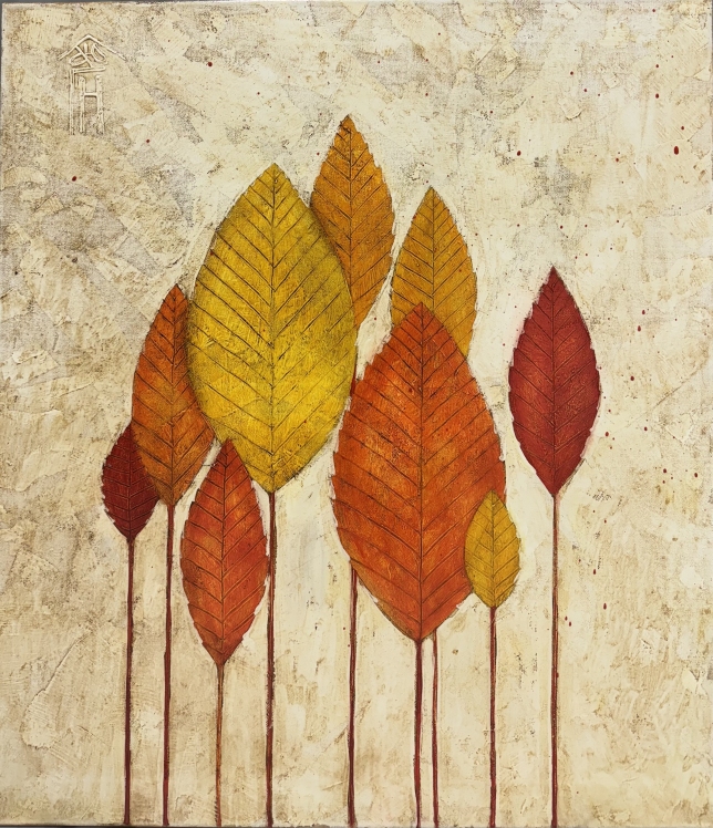 Painting for sale online - Autumn leaves
