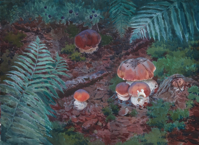Painting for sale online - Mushroom Picker's Ecstasy