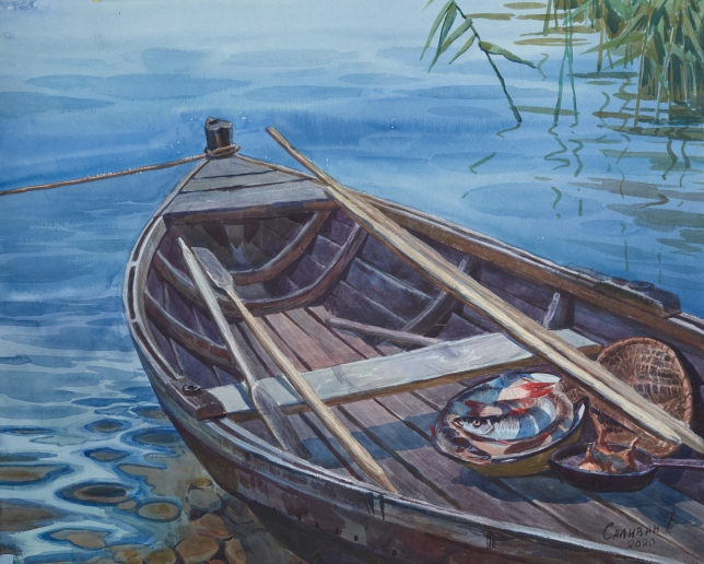 Painting for sale online - Dad's boat
