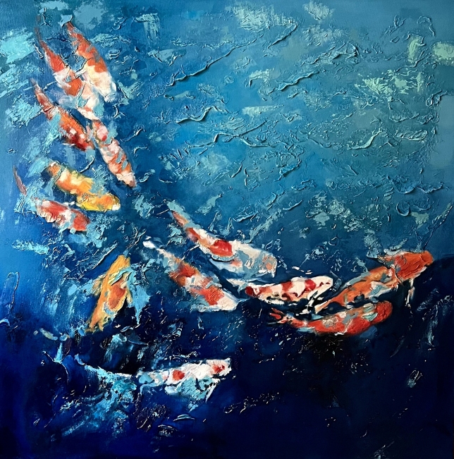 Painting for sale online - Depths of happiness, painting in the interior