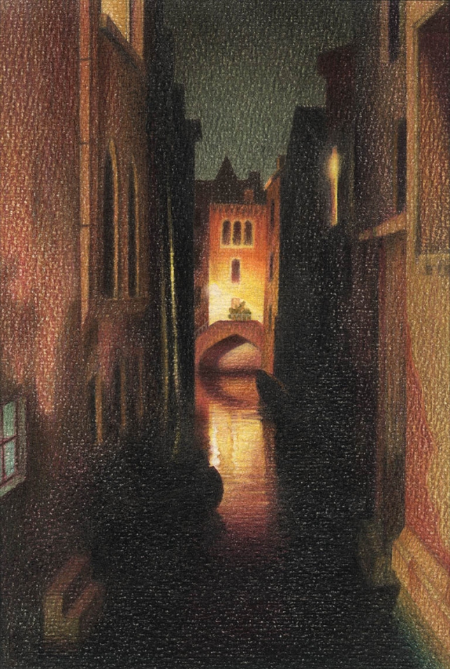 Painting for sale online - MIDNIGHT IN VENICE