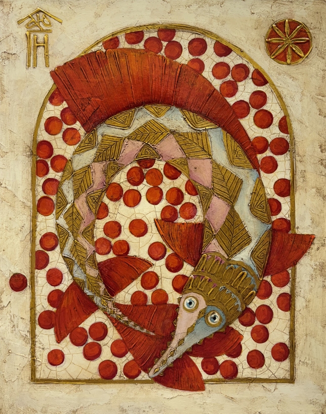 Painting for sale online - Queen of fishes