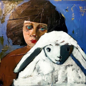 Painting for sale online - Poor lamb