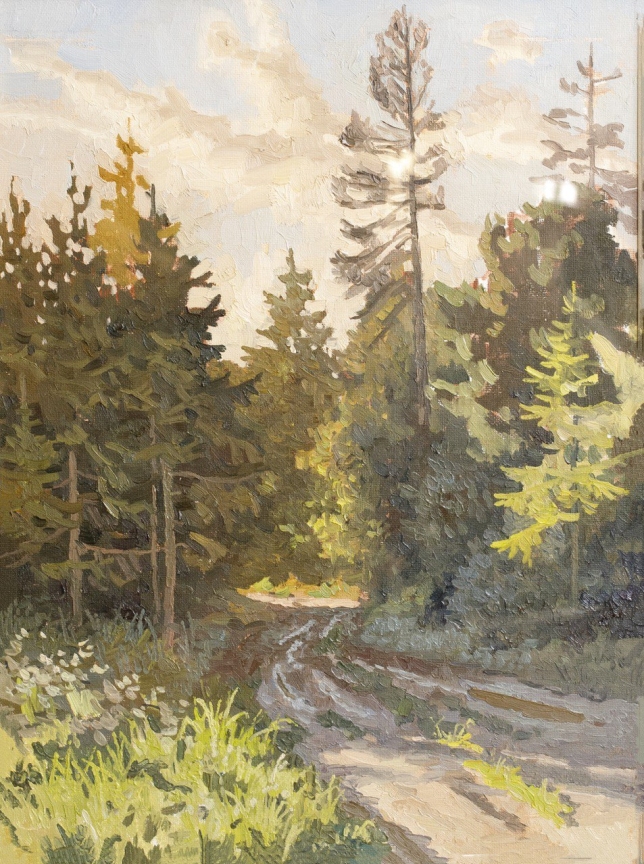 Painting for sale online - Road in the forest