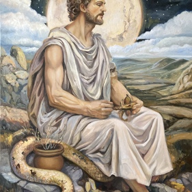 Painting for sale online - Asclepius - God of Medicine
