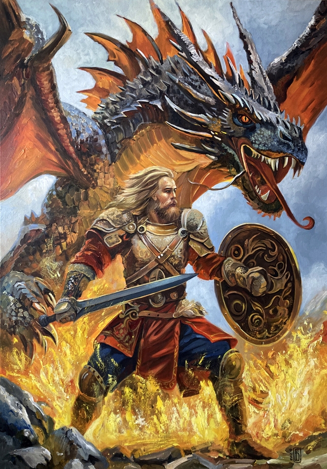 Painting for sale online - Duel