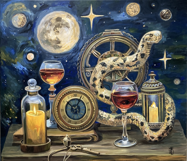 Painting for sale online - Hour of the Snake